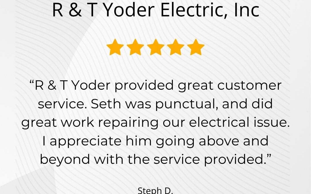 R & T Yoder Electric, Inc – Above and Beyond Service